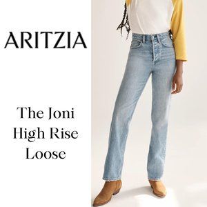 Denim Forum Blue Jeans (The Joni High Rise Loose)